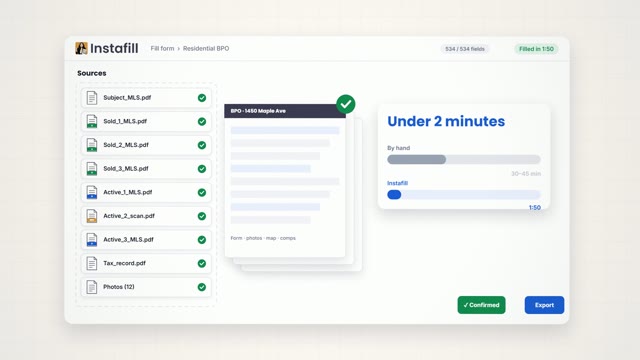 Product explainer for Instafill, for real-estate agents, made with KitCut