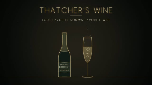 Champagne launch for Thatcher's Wine, made with KitCut